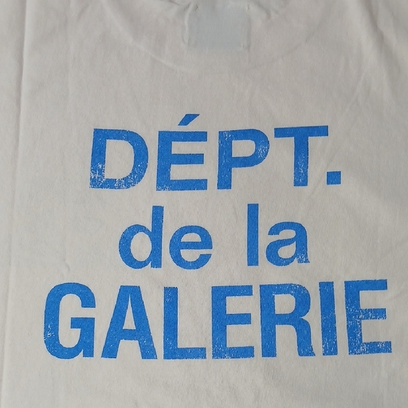 Gallery Dept French Tee Cream Blue - Picture 7 of 7